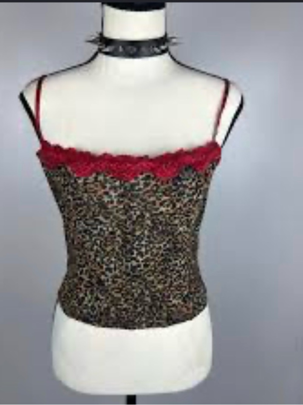 Unif Debbie Corset archival boning top cheetah size small